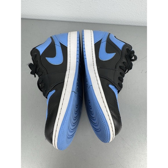 Nike Air Jordan 1 Low Mens 9 Black University Blue Basketball Shoes Sneakers main image 5